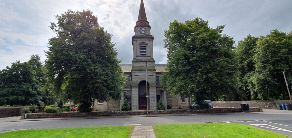 the front of the Parish Church, Lochwinnoch